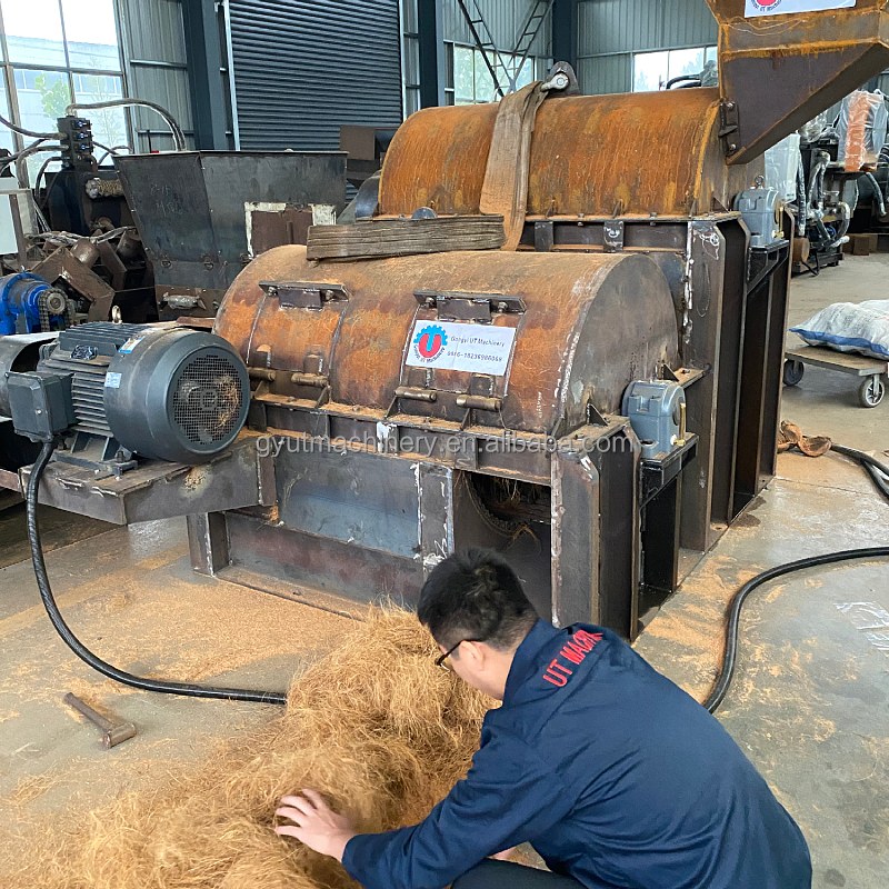 2024 Design Full Automatic Palm Fruit Fiber Separator for Extracting Coconut Husk Fiber