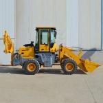 CHAOSHUN Hydraulic Cylinder Mini Wheel Backhoe Loader With BOXINHUASHENG