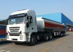 36000L 3 Axles Carbon Steel Tanker Trailer For Petrol / Gasoline Delivery