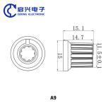 6mm Diameter Shaft Potentiometer Control Knobs For Electric Guitar Volume Tone