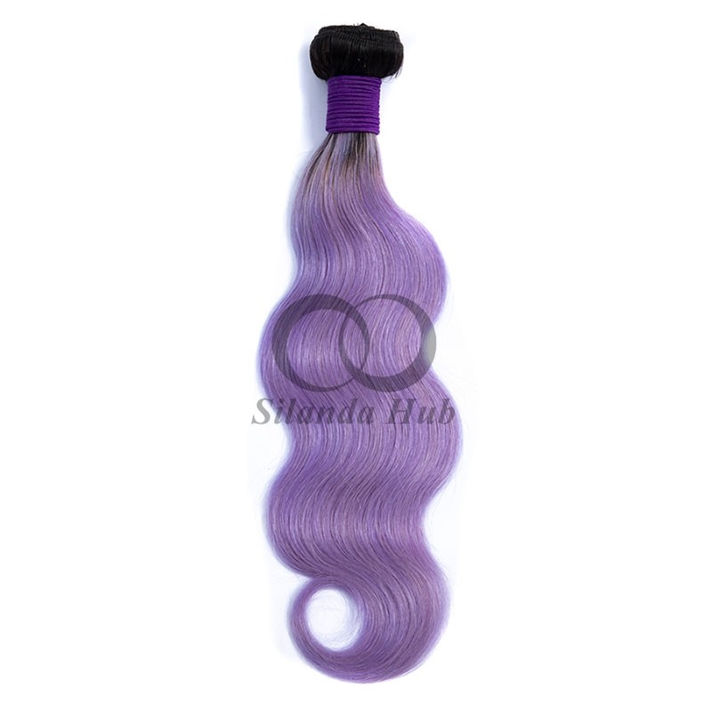 #T1B/Purple Body Wave Remy Human Hair Bundles Sew In Weave Bundles Brazilian Bundle Deals