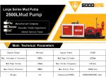 2500L mud pump, GN2500 mud pump, goodeng mud pump 2500L