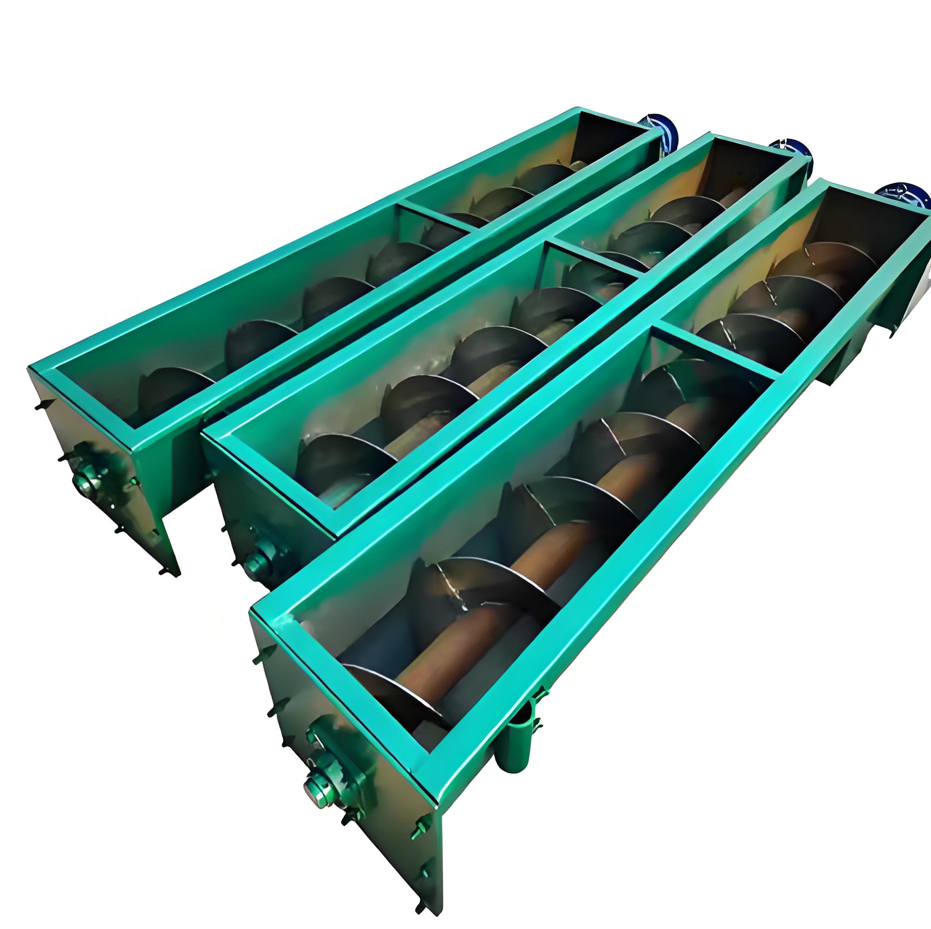 Sewage Wastewater Slurry Solid Sludge U Trough Type Tube Tubular Screw Transport Conveyor for Industrial with Hopper