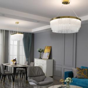 Quality Luxury Gold Chandelier For Living Dining Room Led Glass Lighting mid century modern chandelier(WH-CY-198) wholesale