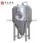 Stainless Steel 2000L Beer Fermentation Tank 80 / 100mm Insulation Thickness