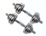 10kg 20kg 30kg cast iron solid adjustbale chromed dumbbell for weight sales