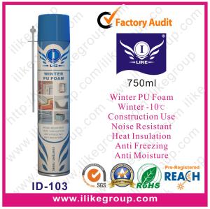 Quality Heat Insulated Winter Pu Foam Spray / Sealant , Gun Type Adhering &amp; Sealing wholesale