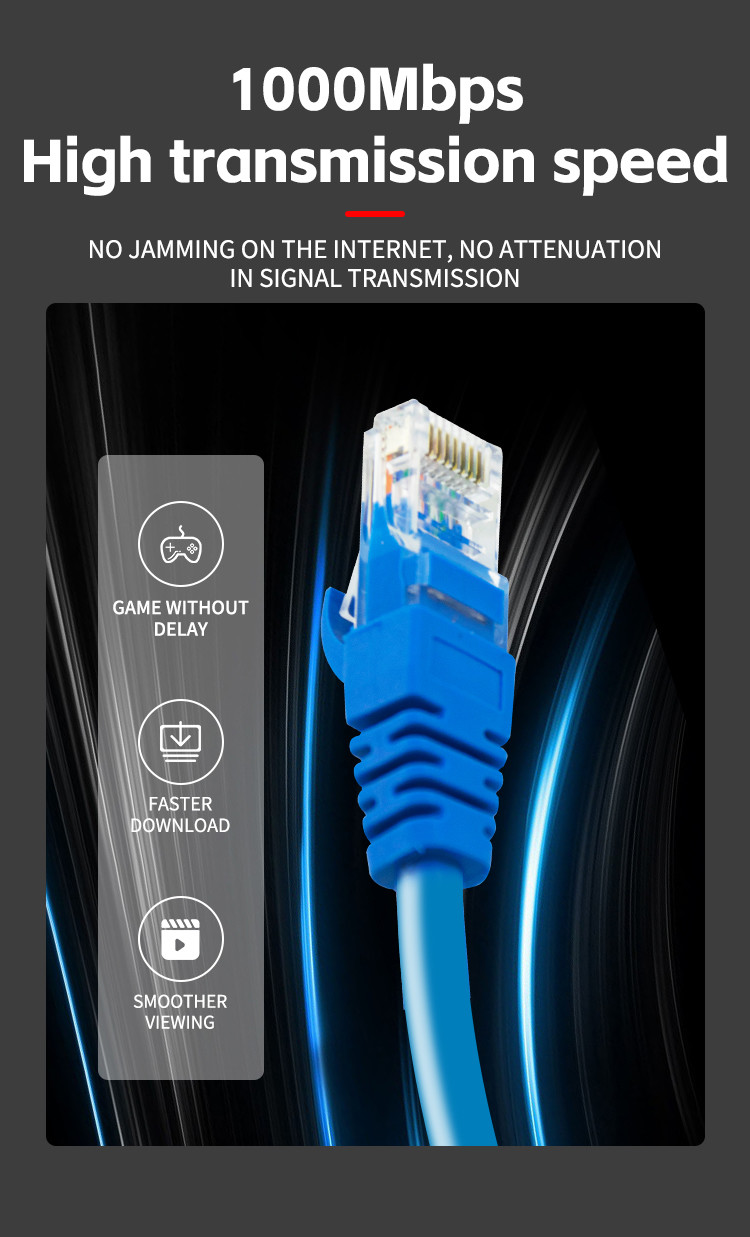 Premium Cat7 Ethernet Cable 1M RJ45 STP10 Gigabit 600MHz High Speed Network wire Patch cable LAN cord Cat 7