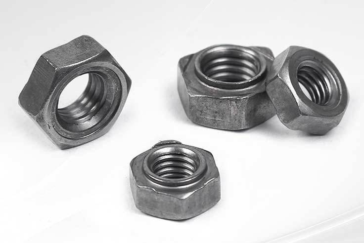 Imperial Measurement System M6 M8 M10 Bolts Length Hex Weld Nuts with Chrome Plated Finish Stainless Steel