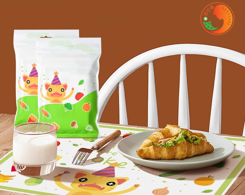 Hygienic Disposable Placemats Child Food Grade Breakfast Disposable Food Mat