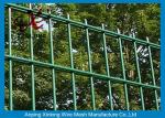 6 / 5 / 6mm Galvanized Double Wire Fence For Military Base Steel Iron Material