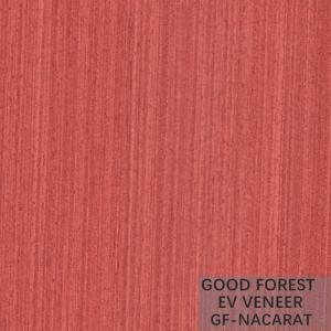 Quality Engineered Wood Veneer Red Color Wood Veneer For Wallcovering wholesale