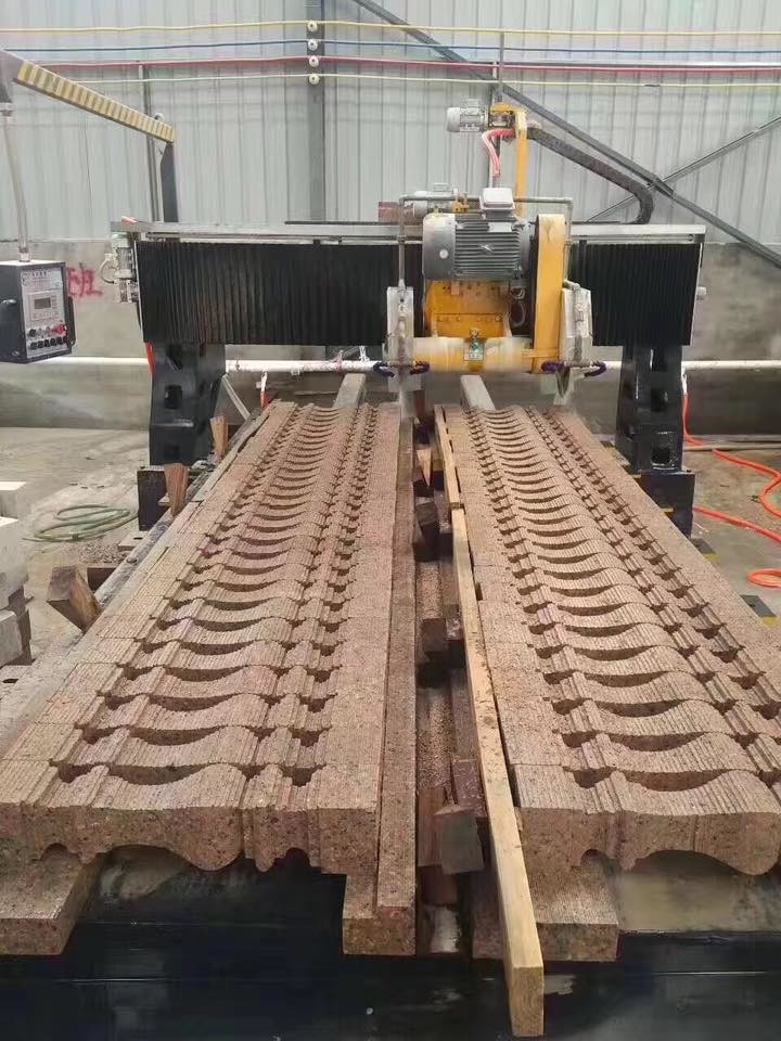 PLC 8.5kw 850mm Linear Marble Edge Profiling Machine Gantry Type
