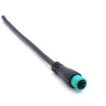 PVC Waterproof Cable Connectors M8 Push Lock For Electric Bike