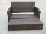 Outdoor Pool Rattan Expansion Daybed , Resin Wicker Furniture