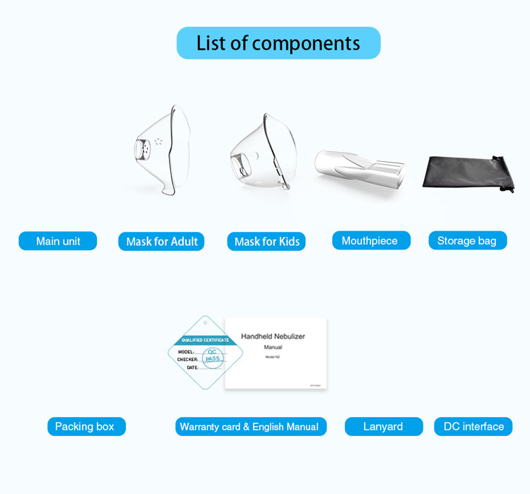 Air Compressor Nebulizer Machine Ultrasonic Portable Nebulizers