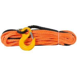 Quality Yellow Red Orange Synthetic Winch Rope 40 Meters Cold Condition Workable wholesale