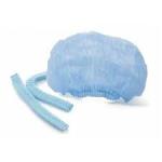 CE FDA Disposable Bouffant Surgical Caps Lightweight Polypropylene Fabric