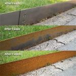 Flexible Garden Lawn Corten Steel Border Edging 1.5- 2.0mm Thickness