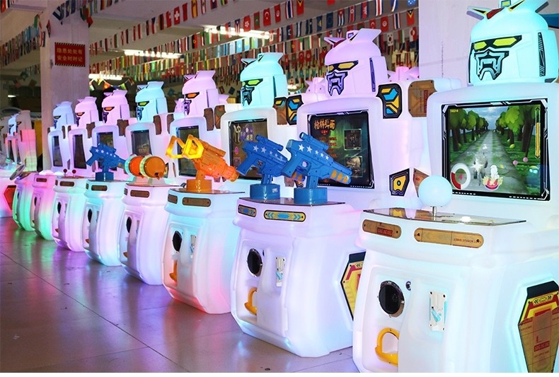 Double Players Mini Coin Operated Gun Shooting Arcade Game