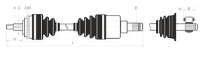 Quality Automotive Drive Axle Front Drive Shaft 43420-52310 For Toyota Prius wholesale