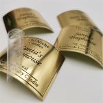 Ranking Metallic Brand Label With Embossed Finished Of Perfume Bottle Body