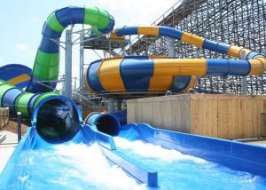 Quality Custom Construction , Fiberglass Super Bowl Water Slide For Swimming Pool wholesale