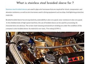 Quality 1/4&quot; Stainless Steel Braoded Cable Sleeve For Hose wholesale