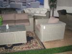 outdoor 9mm half round rattan sofa set