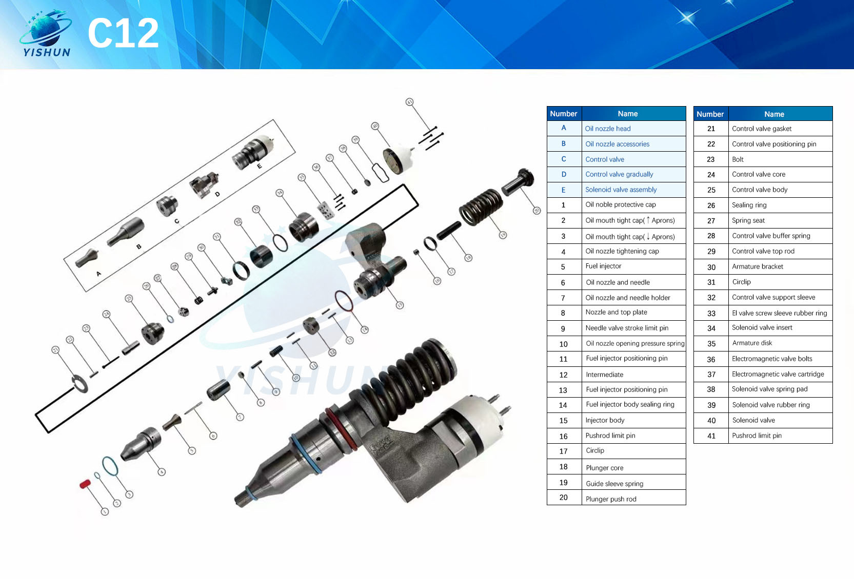 Auto Parts Original Diesel Engine Common Rail fuel injector 2123465 212-3465 10R-0961 for c10 c12 engine