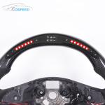 VW Leather Golf Mk8 Steering Wheel Carbon Fiber Matte Black