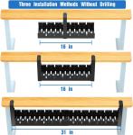 No Drilling Required Under Desk Cable Management Metal Tray Cord Organizer with