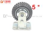 5 Inch Non Skid Heavy Duty Roller Wheels Flat Directional PU Caster Wheel