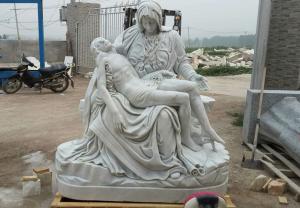 Quality Jesus and Saint Mary religious marble sculpture,stone carvings wholesale