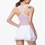 High Waist Workout Women Golf Skirts Mesh Design Anti - Glare With Shorts
