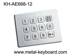 China Stainless Steel Mini 12 Keys Metal Numeric Keypad for Vending machine on sale