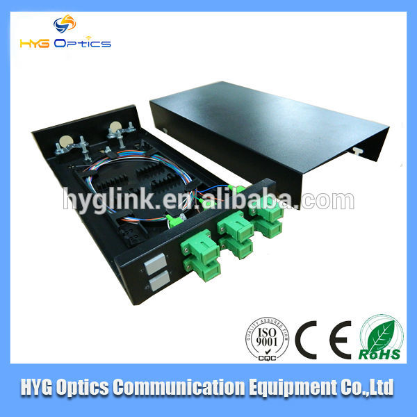 6 Core ODF Fiber Optic Termination Box With Sc Adapter