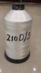 Heatproof Spun Polyester Yarn , 210D/3 100 Polyester Thread