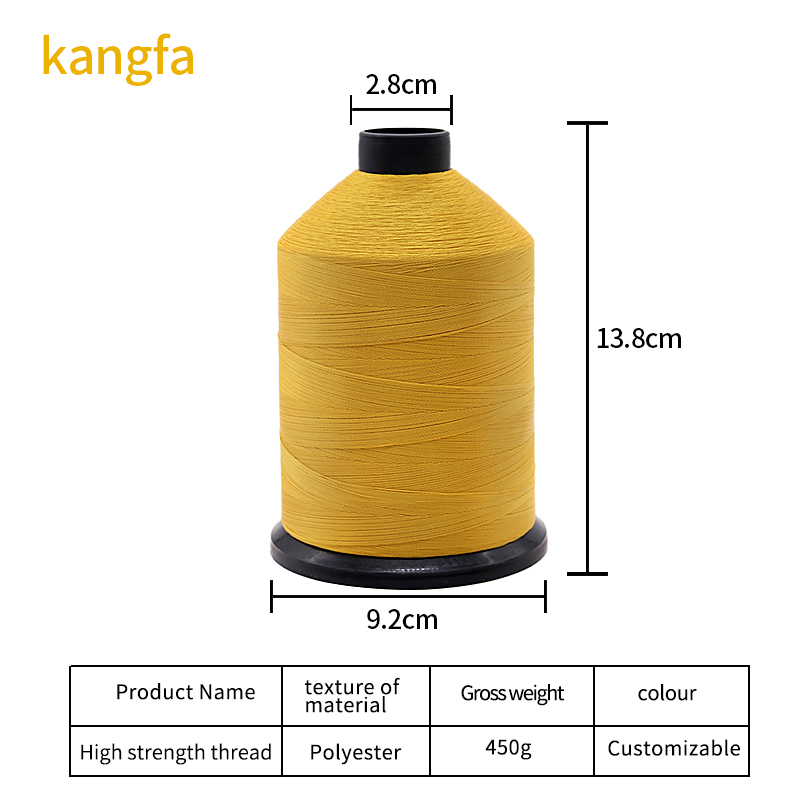 Tex 45 450g Bonded Polyester Thread for Sewing Shoes Sofa Gartment Leather UV Proof 16oz