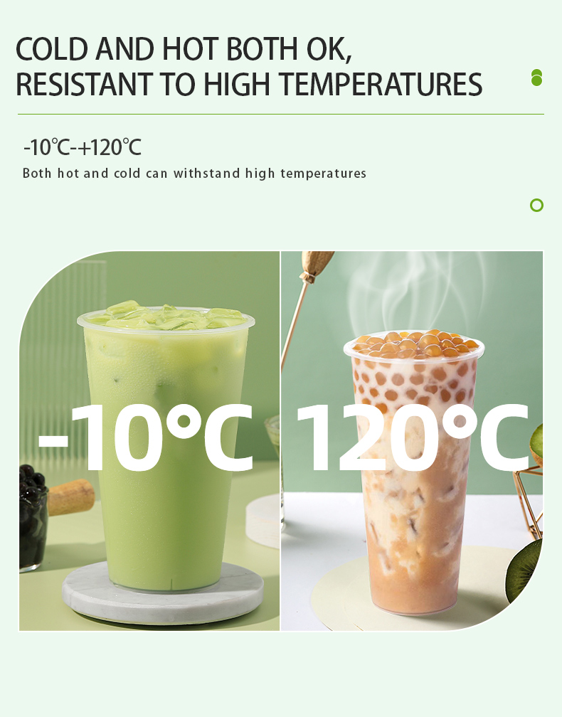PP Material 108 Caliber 1000ml Torch Shaped Milk Tea Plastic Cup Manufacturer's with Customizable Logo