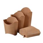 Customer's Logo Paper Cardboard Fast Food Box for Eco-friendly and Recyclable