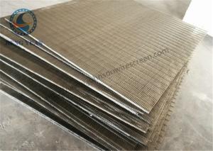 Quality Stainless Steel 304 316 Wedge Wire Screen V Shape Slot Screen Panels 1219 mm Length wholesale