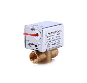 Quality 7/8&quot; BSP Flare Motorized Zone Valve , 2 Way Motorised Valve Central Heating wholesale