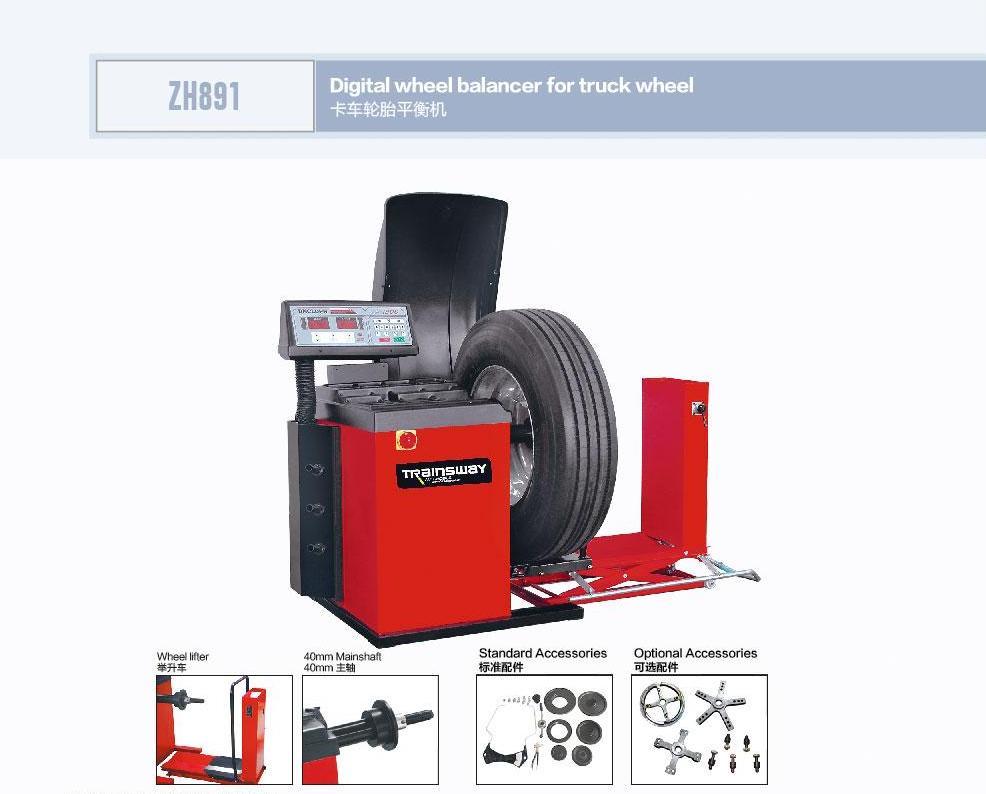 Trainsway Zh891 Garage Equipment Truck Bus Wheel Balancer