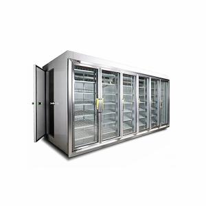 Quality Walk In Refrigerator, Supermarket Glass Door Cold Drink Display Cold Storage Room wholesale