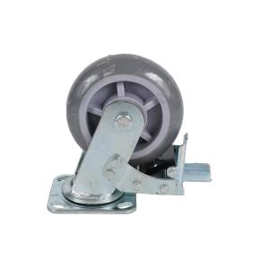 Quality 8inch Customization Industrial Rustic Furniture Wheel Caster with Rubber Ball Bearing wholesale