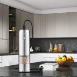 Salt Pepper Mills with Ceramic Burr Core Stainless Steel Mini Electric Grinder