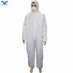 Cat 3 Type 5/6 Disposable Suit Waterproof and Hooded Coveralls for Safety