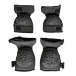 One Size Fits All Black Knee Elbow Pads for Sports Training Protection