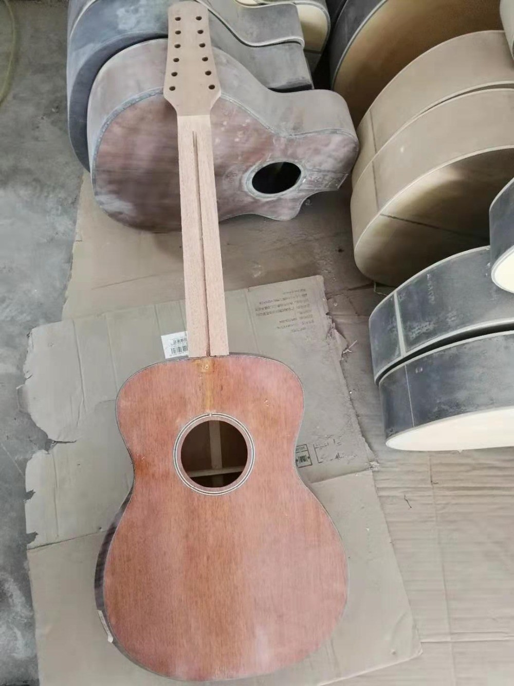 AAAA all Solid 12 strings customize guitara 12 string OM all solid mahogany wood acoustic electric guitar